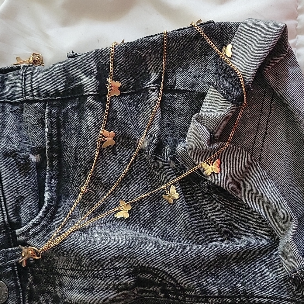 Butterfly denim decor
